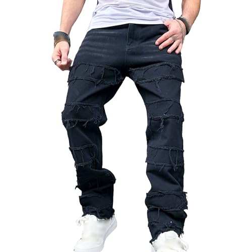 Jeans superposés hip hop pour vos sorties urbaines et soirées streetwear