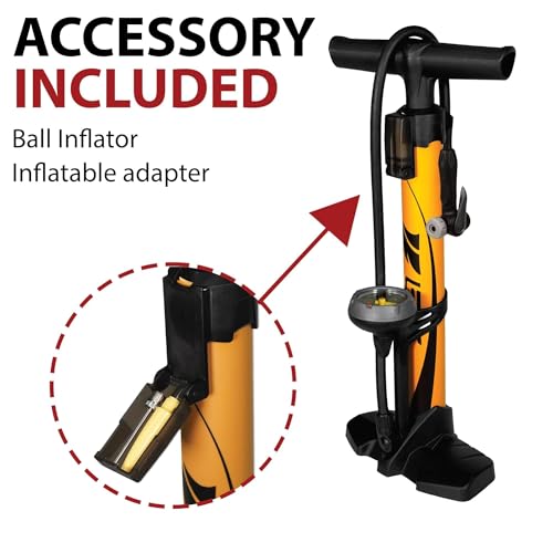 BV Bicycle Pump Durable Bike Floor Pump 17/24 inch Smart