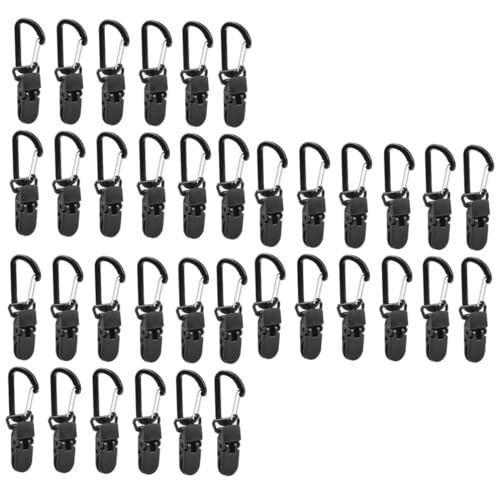 BESPORTBLE Sets Tarp Tie Downs Carabiner Clamp Net Clip for Camping Tent Awning and More Pcs