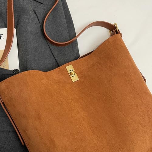 Slouchy Shoulder Bag Women Large Faux Suede Crossbody Purse Travel Work Bags Tote Handbag 6