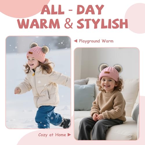Image of Century Star Kid's Soft Slouchy Beanie Hat Toddlers Winter Cute Cuff Baggy Hip-hop Hat Boys Girls Youth Knit Skull Cap