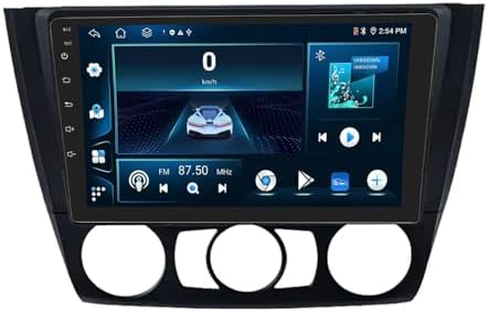 9 Inch Car Stereo Radio for BMW 1 Series E81 E82 E87 E88 2004-2012 Android 13 Car Multimedia Player with WIFI FM RDS Radio GPS SWC Rear View Camera Bluetooth DVR Cooling fan(4+64G)