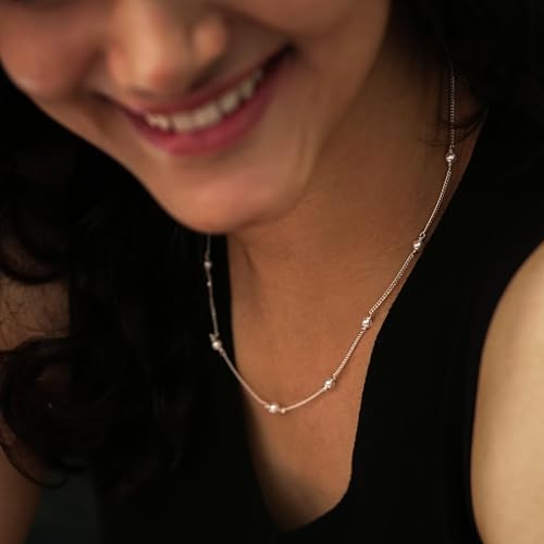 Image of House Of Aadyaa Handmade Silver Mangalsutra for Women | Made in 92.5 Silver | Silver Gifts for Women