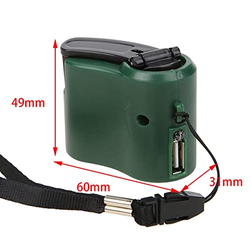 ECOMISTIQ Hand Crank Dynamo Generator Green - Image 4