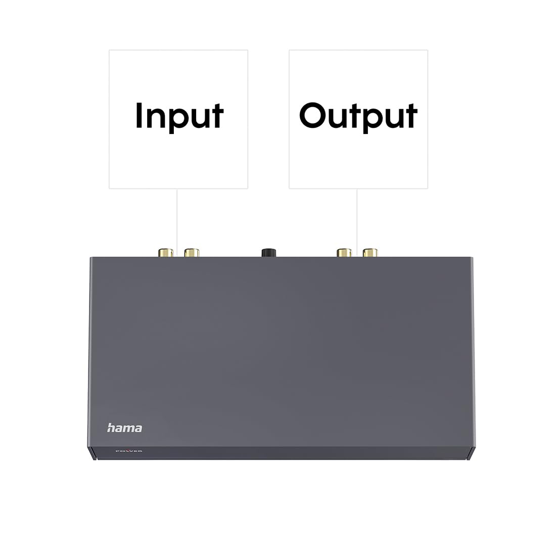 Hama Préamplificateur Phono Stéréo pour Platine Vinyle, Noir