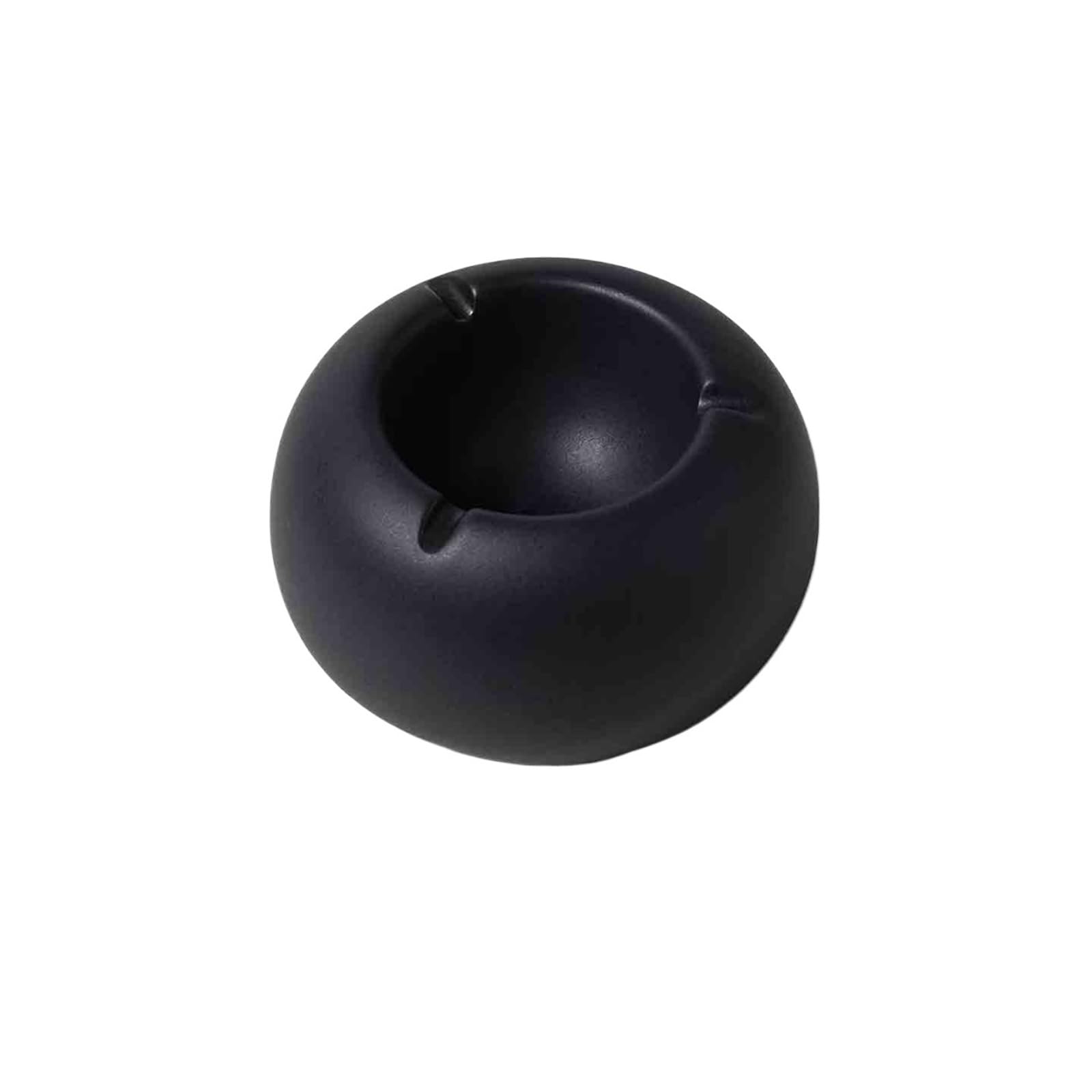 Zhaoj24-05 Cigar Ashtrays Available In Black And White Ceramic Ashtray For Home Office Hotel(Black)