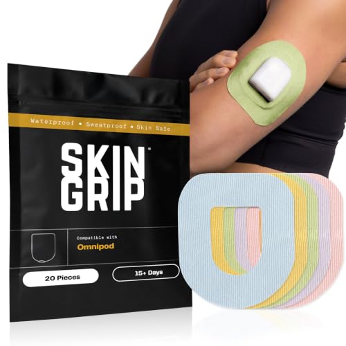 Skin Grip Insulet Omnipod 5 Adhesive Patches, (Also Fits Omni Pod Dash)