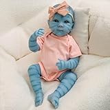 XinXinYuan 18 Inch Avatar Baby Doll Gifts Avastars Dolls Silicone Full Body Realistic Baby Doll Real Life Reborn Alien Babies Xmas Birthday Gifts for Girls