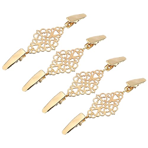 Image of UXCELL Retro Cardigan Collar Clips & Shirt Clips for Women