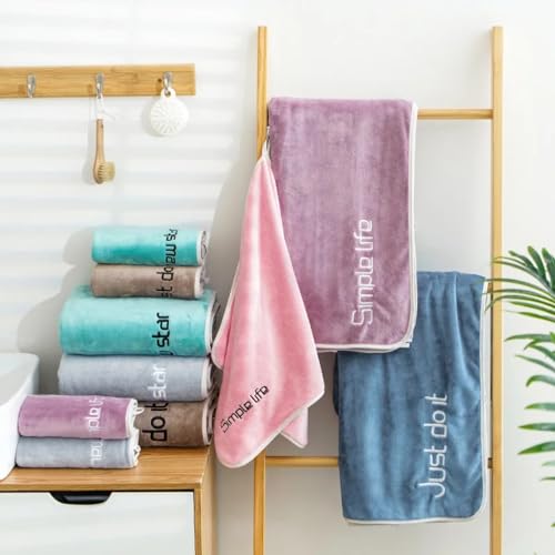 Image of Microfiber Gym Towel Set of 6 for Men & Women, 500 GSM Quick Dry Sweat Towel, Highly Absorbent Workout, Sports, Yoga, Fitness, Running, Exercise, Travel & Hand Towels, Multicolor