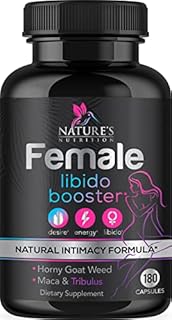 Libido Booster for Women - Female Libido Supplement - Intimacy Vitamins Formula Supports Mood, Energy, Excitement & Desire - Maca Root, Horny Goat Weed, Tribulus Terrestris - 180 Veggie Capsules