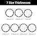 SeonFook 8PCS Bicycle Flywheel Washer Spacer Cassette Headset Gasket Hub Bottom Bracket Axle Aluminium Alloy Flywheel Hub Washer for MTB Road Bike 1mm 1.5mm 1.85mm 2.18mm 2.35mm 2.5mm and 2mm x 2