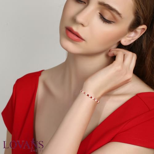 Lovans Tennis Bracelets for Women Cubic Zirconia Bracelet in Silver/Gold/Rose Gold Adjustable Bracelet in Size 3-9 Inches Fashion Jewelry Gifts4