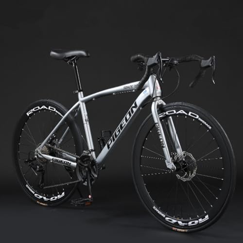 FYDN クロスカントリーバイク マウンテンバイク 21/24/27/30スピード Vブレーキ 700C高炭素鋼フレーム フロントとリアのディスクブレーキ 85%組み立て済み 超高炭素鋼フレーム 超軽量 通勤、学校、中学生、高校生、大人、男の子と女の子に最