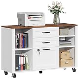 Semoic 3 Drawer Rolling Lateral File Cabinet