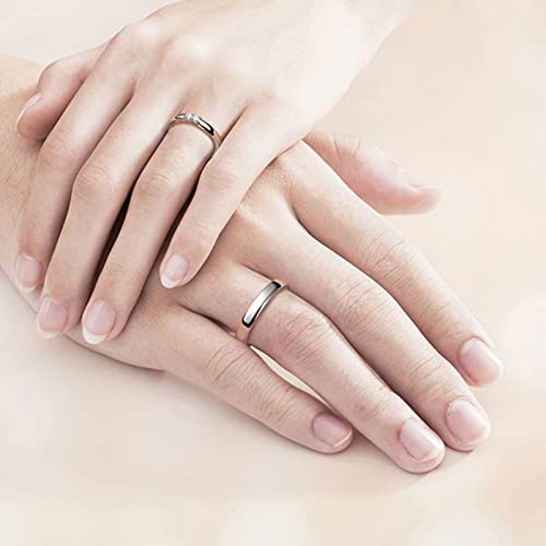 WSX Diamond Matching Couples Rings for for Him and Her Sterling Silver/10K/14K/18K Wedding Promise Rings, Free Engrave4