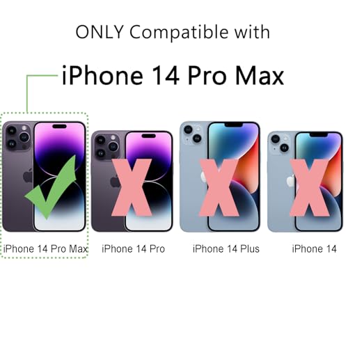 Image of FanTEK Phone Case Compatible with iPhone 14 Pro Max 6.7 Inch, Magnetic Case Clear Protective Bumper Hard Back Cover