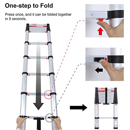 Lionladder 12.5FT ANSI Certified Type I Aluminum telescoping ladders