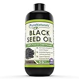 Pure Naturals Black Seed Oil Natural Dietary Supplement - Cold Pressed Black Cumin Seed Oil from 100% Genuine Nigella Sativa - 16 oz Bottle