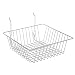 Metal Pegboard Baskets White 12 x 12 x 4