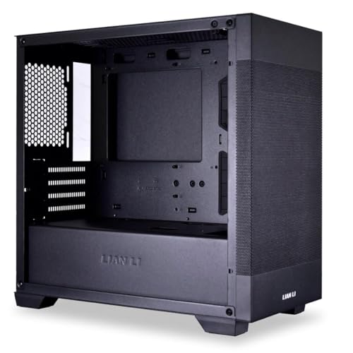 Image of Lian Li Lancool 205M Mesh Mid- Tower Computer Case /Gaming Cabinet - Black | Support Micro ATX /Mini-ITX | Pre-Installed 2 x 140mm ARGB PWM Front Fans - G99.OE744MX.in