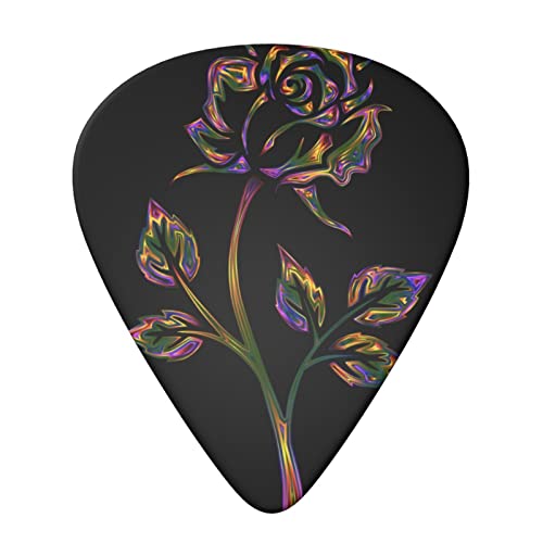 Lot de 6 médiators pour guitare acoustique, guitare électrique, basse, ukulélé Noir/doré - Les Beatles, Paul McCartney, John Lennon, RIngo Starr, George Harrison Lot de 6 médiators pour guitare acoustique, guitare électrique, basse, ukulélé Noir/doré – Image 4