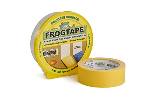 Frog Tape Yellow Delicate Surface Painters Masking Tape 36Mm X 41.1M. Indoor Painting And Decorating For Sharp Lines And No Paint Bleed #TOP1