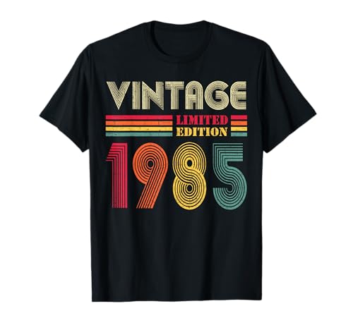 Vintage 1985 40th Birthday Gift Men Women 40 Years Old T-Shirt
