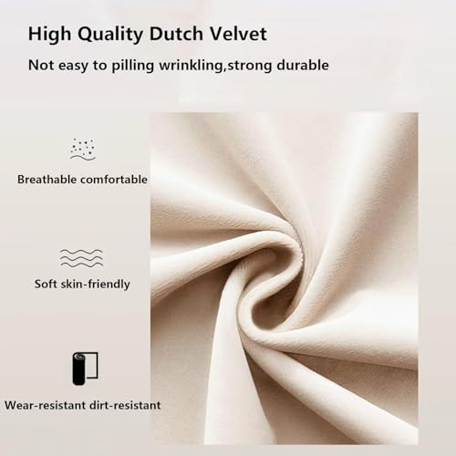 Housse de protection coton velours pour tête de lit capitonnée 140cm