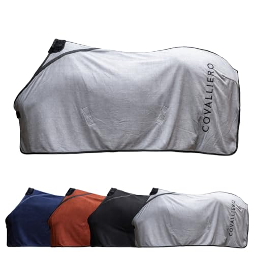 Covalliero - Fleecedecke – Pferde Abschwitzdecke – Decke mit...