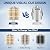 High Output Shower Filter - RainVista Shower Head Filter for Hard Water - Water Softener to Remove Chlorine and Fluoride - Universal Multi-Stage Shower Filter for Shower