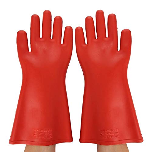 Gants de Travail résistant à l'usure Gants d'isolation Anti-électriques du Travail de sécurité prévention de fuites Gants en Caoutchouc Gant électricien Isolant