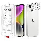Bioton [2+2 pack Tempered Glass Screen Protector Compatible with iPhone 14 Plus (6.7 inch, 2022) wit