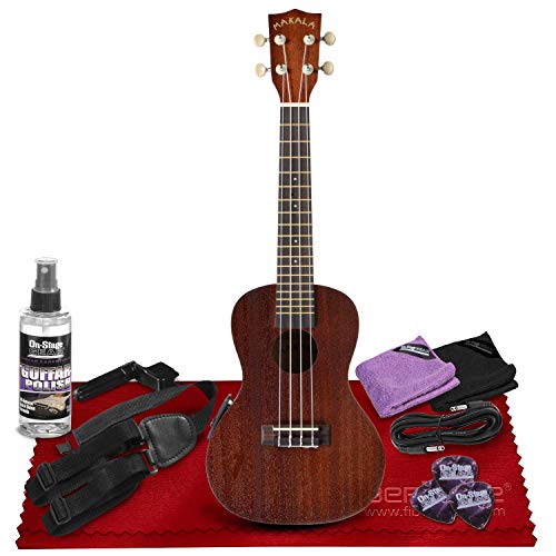 Kala Makala MK-CE Concert Ukulele with PS-900 Passive EQ + GSA70B Black Ukulele Strap, Xpix 1/4″ TRS Cable, Universal Guitar Care Kit & Fibertique Microfiber Cleaning Cloth - Les Beatles, Paul McCartney, John Lennon, RIngo Starr, George Harrison Kala Makala MK-CE Concert Ukulele with PS-900 Passive EQ + GSA70B Black Ukulele Strap, Xpix 1/4" TRS Cable, Universal Guitar Care Kit & Fibertique Microfiber Cleaning Cloth – Image 3