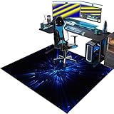 tapis chaise bureau Antidérapant et Facile à Rouler: La surface texturée de ce tapis de sol bureau tissu permet aux roulettes de votre chaise de bureau de se déplacer facilement lors de votre travail quotidien dessus sans glisser. Le tapis de chaise gaming est fait d'un matériau TPR amélioré, qui est antidérapant et peut adhérer efficacement au sol, pour le stratifié, les dalles de sol, le parquet, le carrelage, les sols en bois massif. le tapis protection sol chaise bureau empêche l'usure de vos roues ou sols