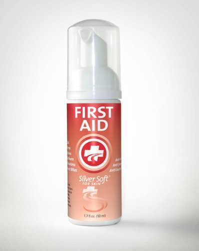 First Aid Foam- Gentle Antiseptic/Antibiotic: Cuts, Scratches - Sunburn, Rash, Burn Relief - All Natural