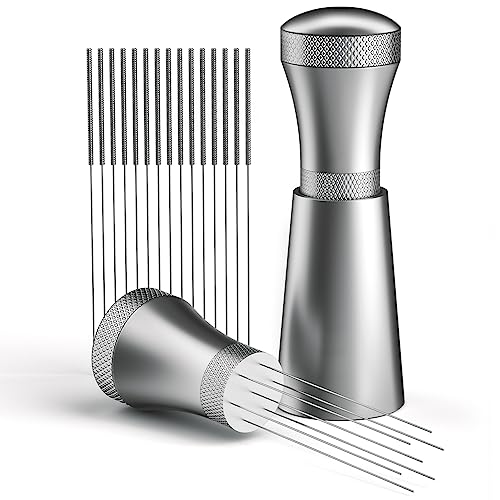 Efficiente: il mescolatore per caffè può rompere tutti i grumi nel caffè mescolando, distribuendo uniformemente la polvere di caffè per ottenere un espresso completamente estratto.