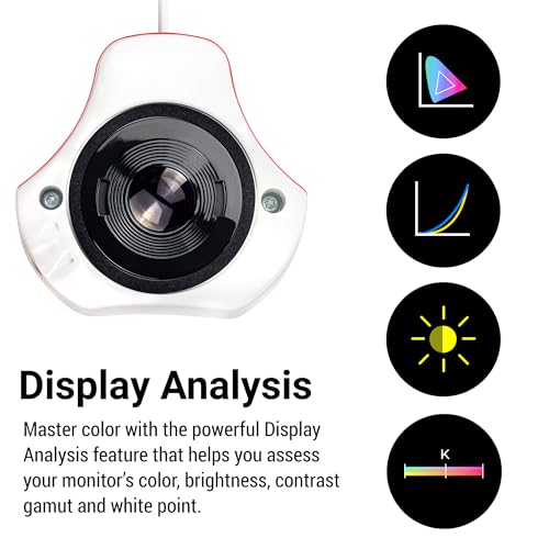 Datacolor Spyder - Monitor Calibrator for Graphic Designers, Photographers, and Content Creators, Shows You True Colors, Works on OLED Monitors & LED Screens, Easy-to-Use Color Calibration Tool