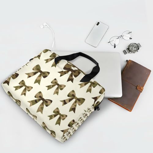 Funda portátil para laptop 15.6 pulg con correa marrón miniatura 7