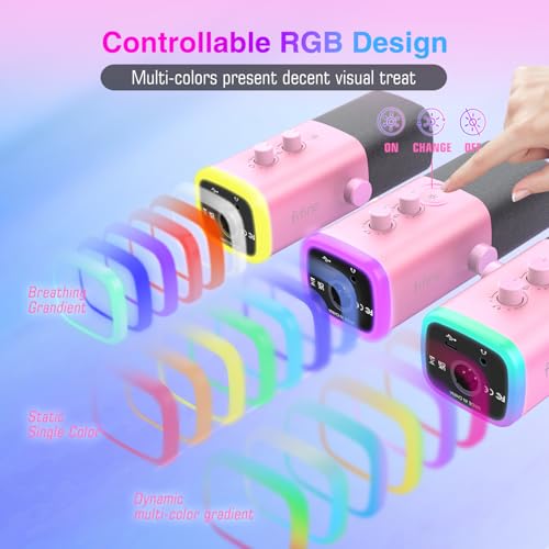 FIFINE XLR/USB Microphone, Gaming Recording PC Mic with Headphones Jack, Mute Button, Dynamic RGB Mic for Compute/PS4/PS5, Streaming Mic for... - Image 4