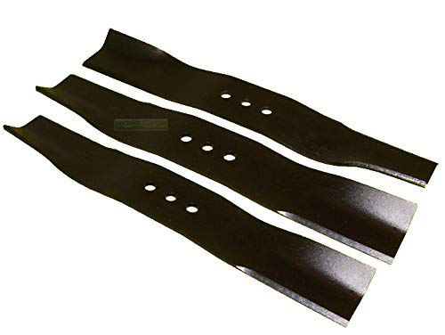 Juego de 42 pulgadas (3 cuchillas de 38 cm) compatible con COUNTAX, Westwood, IBS cortacésped 16869200, 16869100