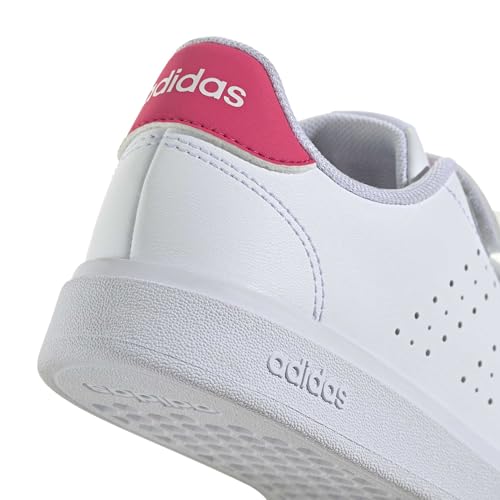 adidas Unisex Kinder Advantage Base 2.0 Children Shoes, FTWR White/FTWR White/real pink, 29 EU – Ansicht 5