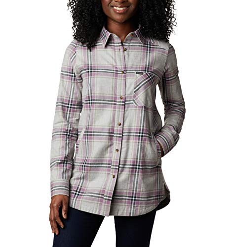 Columbia Women's Sunday Summit Plaid Tunic, Winter Mauve Plaid, Small
