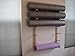 Foam Roller and Yoga Mat Storage Rack Wall Mount in Sustainable Hardwood (36