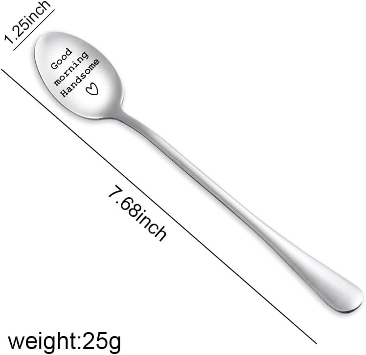 Miniatura 6 de Regalos de cumpleaños de aniversario para él, esposo, novio, buenos días, hermosa cuchara de regalo para esposo, regalos de Navidad para maridos,