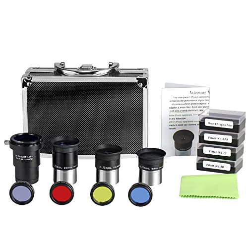 1.25 Inch Astronomical Telescope Accessory Set with Carry Case