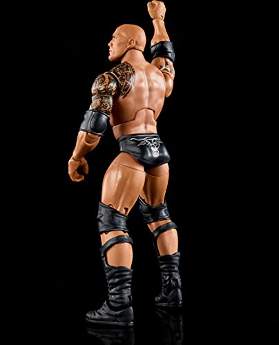 Mattel Wwe The Rock Top Picks Elite Collection Action Figure, Articulation & Life-Like Detail, Interchangeable Accessories, 6-Inch #TOP4