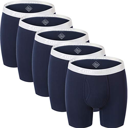 Mens Underwear Bamboo Big and Tall Long Leg Boxer Briefs Men Pack 3XL XXXL 48-50 Mens Underwear Bamboo Big and Tall Long Leg Boxer Briefs Men Pack 3XL XXXL 48"-50"