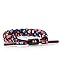 Rastaclat - Pac-Man Shoelace Bracelet 2 Pack, Black/Yellow/Red/Pink