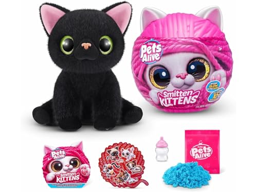 Peluche interactive ZURU Smitten Kittens S1 chaton collectionnable avec sons